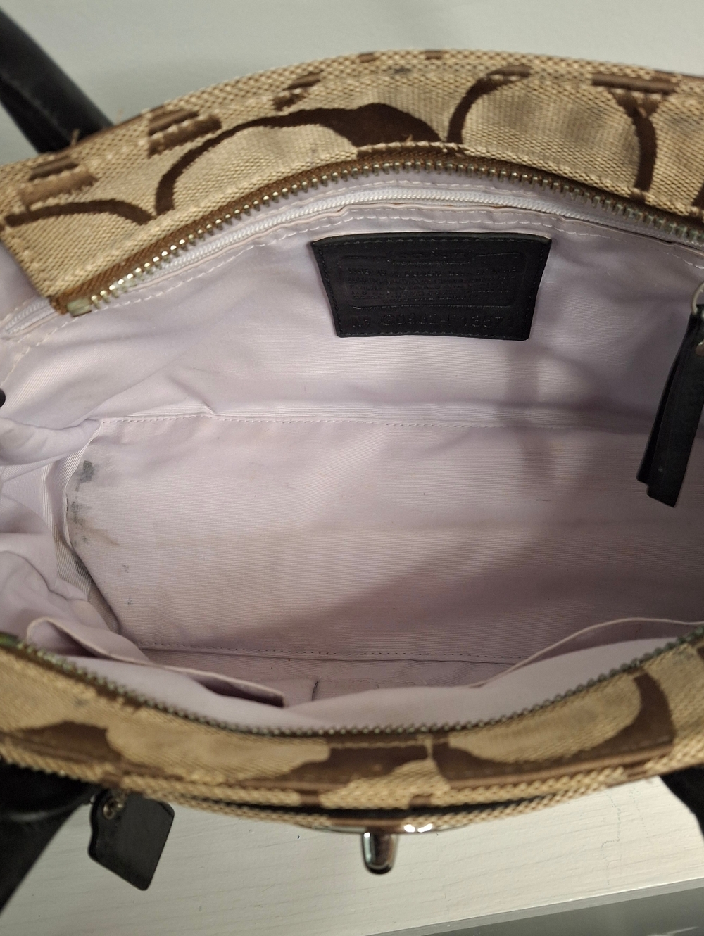 Coach Hamptons Signature Medium Madeline Tote Bag Great Condition 13571 - Picture 5 of 6
